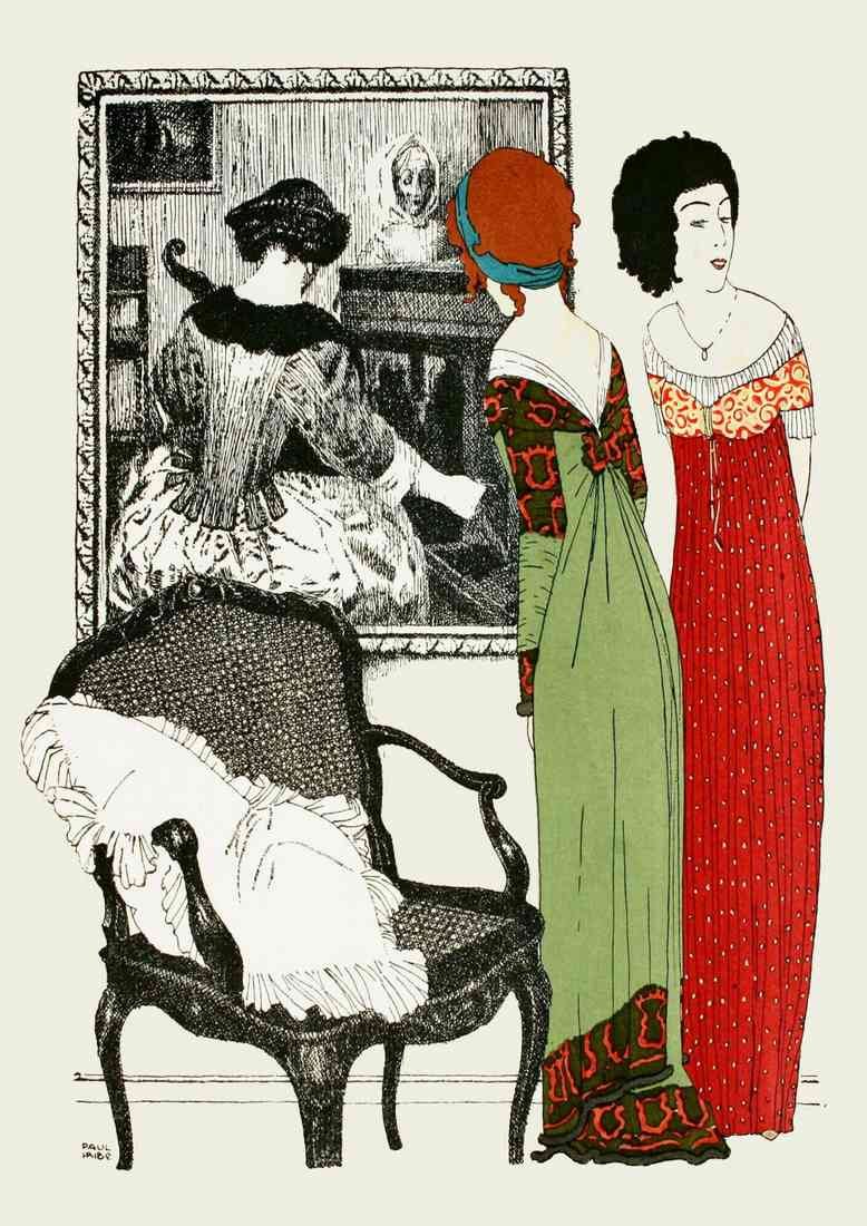 stretcehd Iribe Paul 1883 1935 Les Robes de Paul Poiret 1908 2 A4 Photo Print