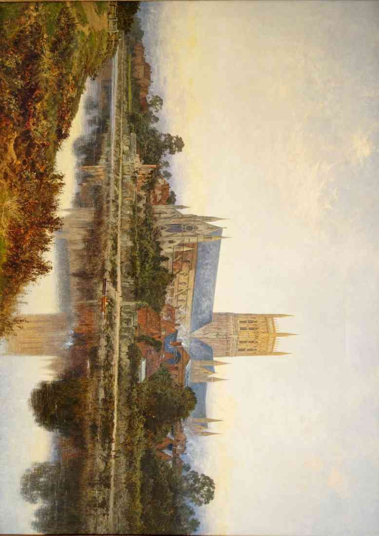 stretched Worcester Cathedral Benjamin Williams Leader A4 Photo Print