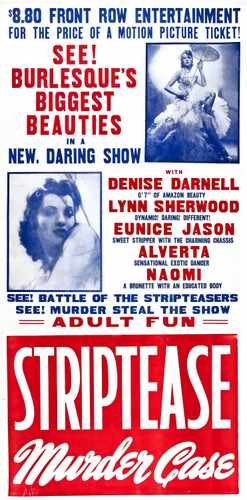 strip tease murder case  02 film star poster A4 Photo Print