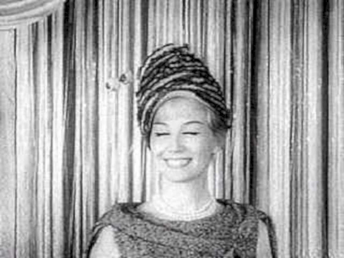 striped hat portrait1980s 1990s A4 Photo Print