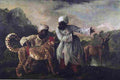 stu cheetah and lion with two indians Art A4 Photo Print