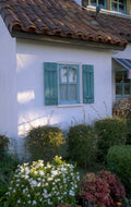 stucco house garden 1980s 1990s A4 Photo Print