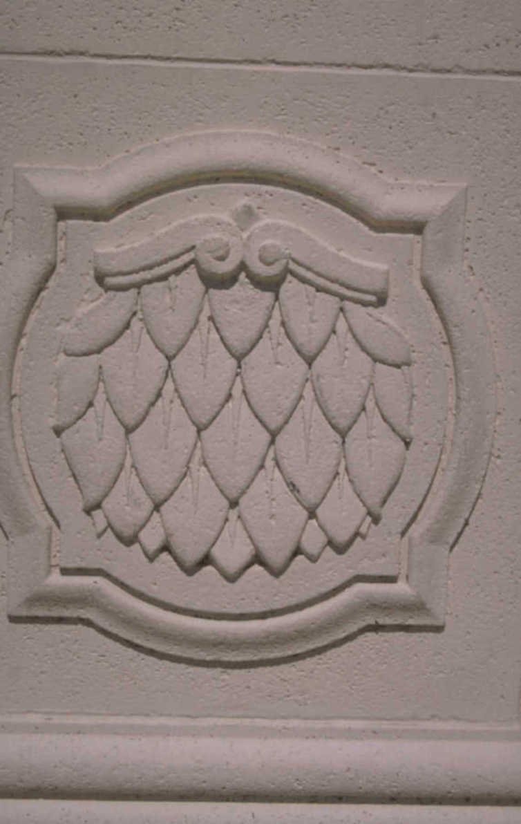stucco pinecone oval 1980s 1990s A4 Photo Print