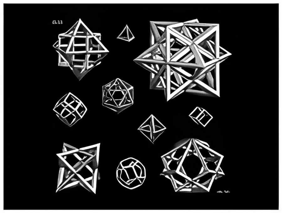 study for stars mc escher 1948 A4 Photo Print