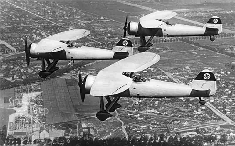 stuka dive bombers Vintage world war A4 Photo Print