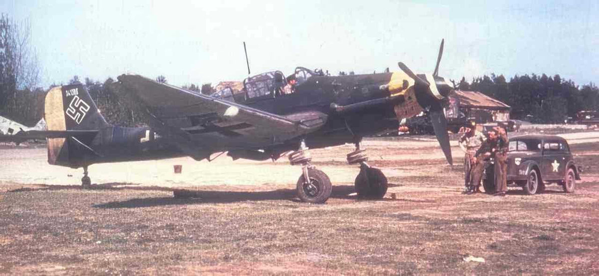 stuka ju87 divebomber Vintage world war A4 Photo Print