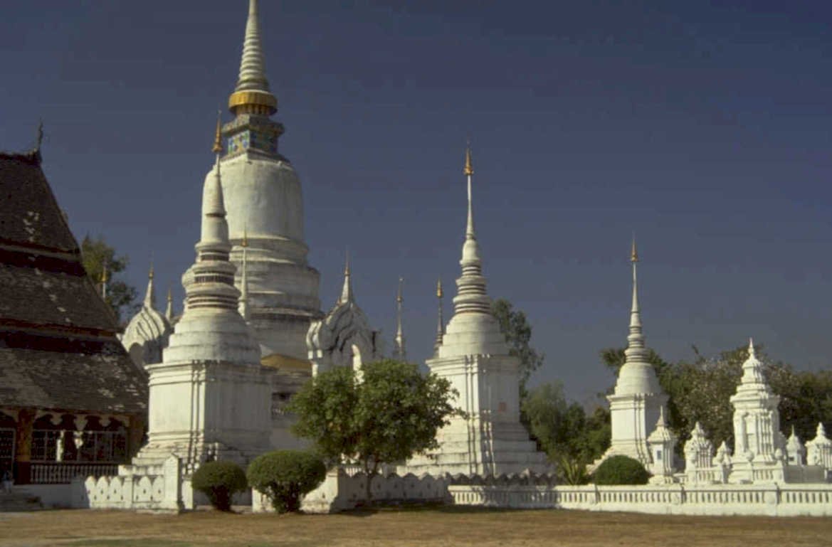 stupas sukhothai thai 1980s 1990s A4 Photo Print