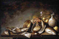 stw Still Life Fish Game Grapes Art A4 Photo Print