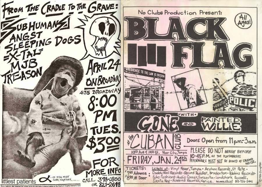 sub human black flag Punk Flyer A4 Photo Print