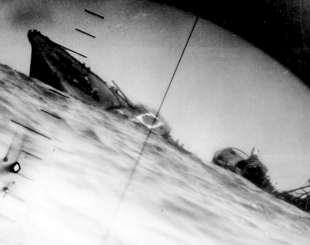 submarine damage scene Vintage world war A4 Photo Print