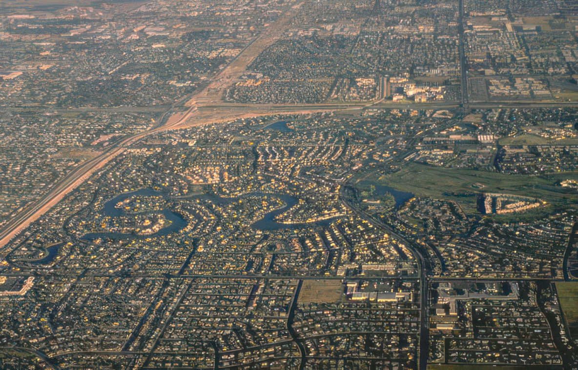 suburban canals 1988 Vintage A4 Photo Print
