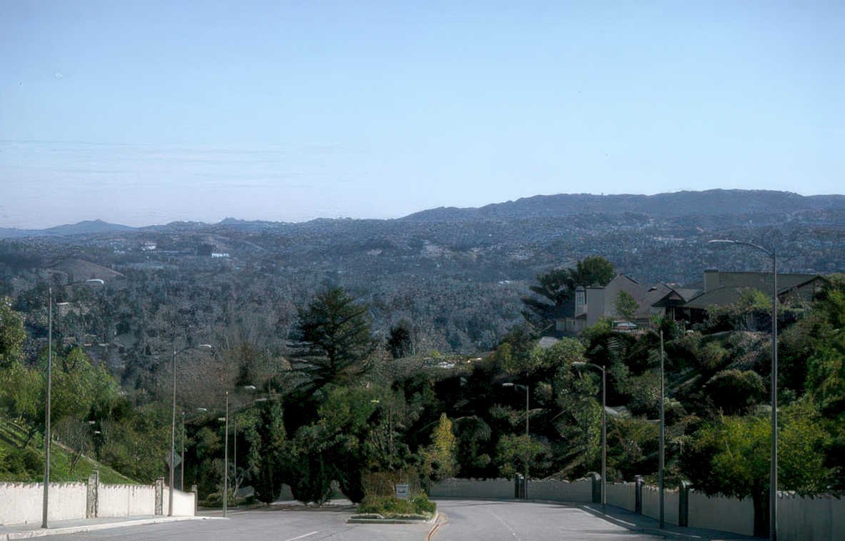 suburban hills california Vintage A4 Photo Print