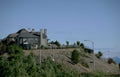 suburban home hillside Vintage A4 Photo Print
