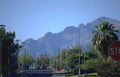 suburban street scene Vintage A4 Photo Print