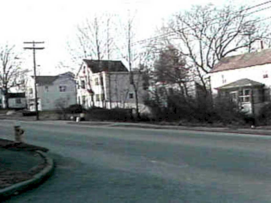 suburban winter street1980s 1990s A4 Photo Print