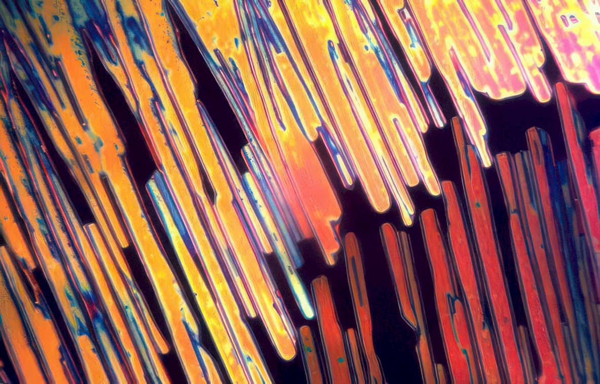 sucrose crystals polarized Vintage A4 Photo Print
