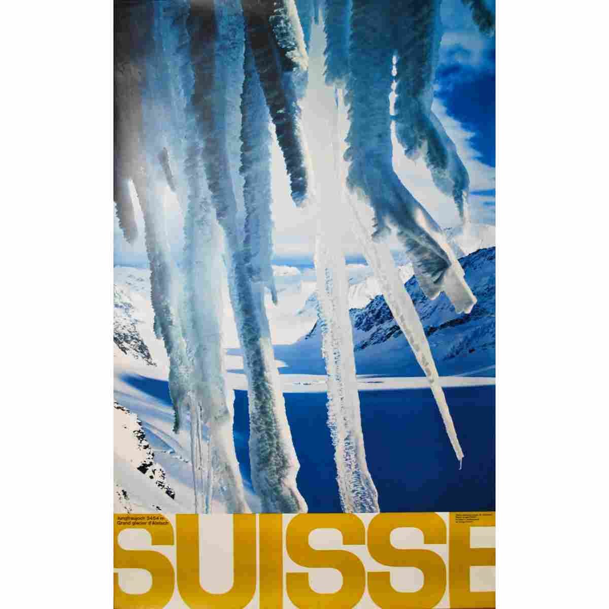 suisse jungfraujoch aletsch philip giegel 1961 18 Advert A4 Photo Print