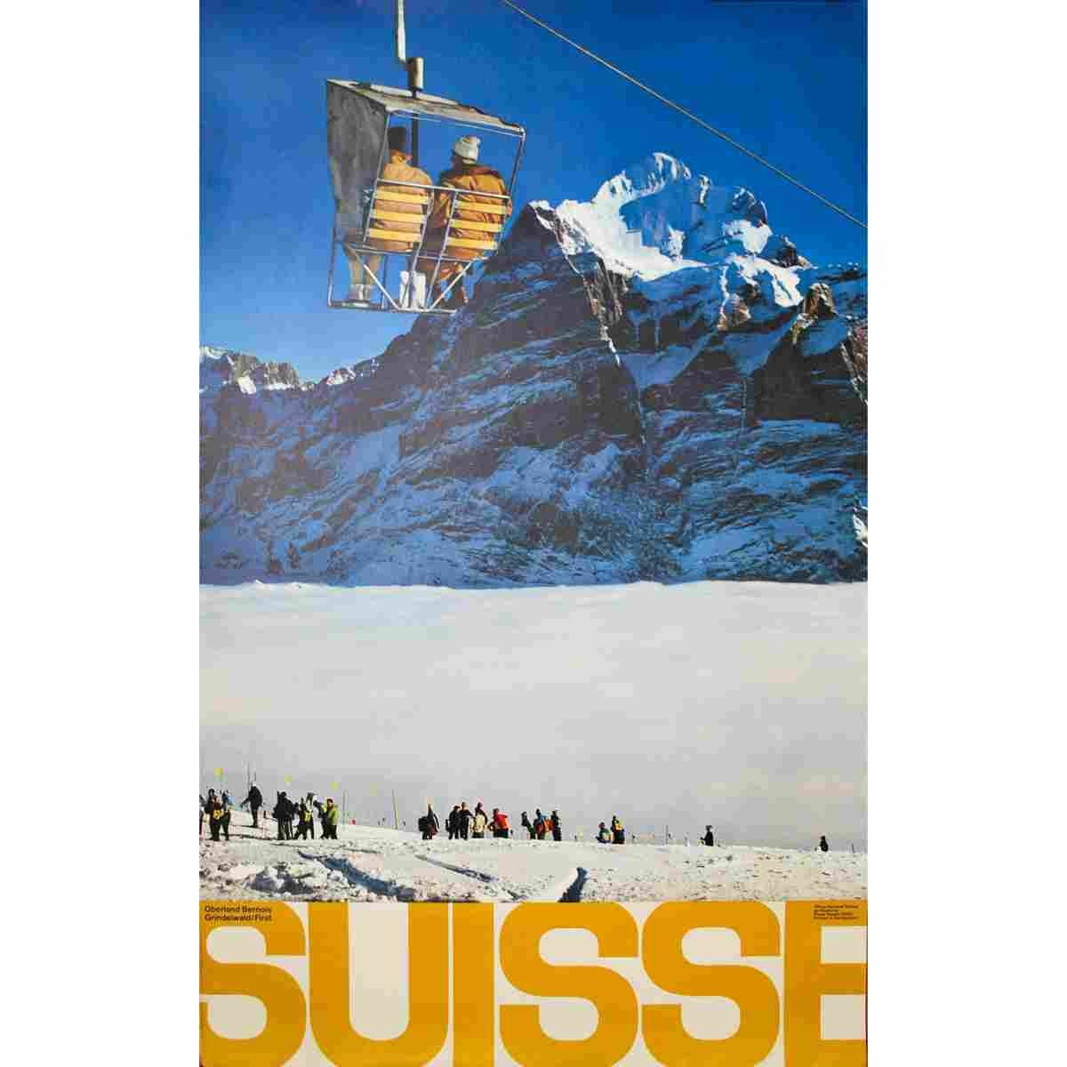 suisse jungfraujoch aletsch philip giegel 1961 5 Advert A4 Photo Print