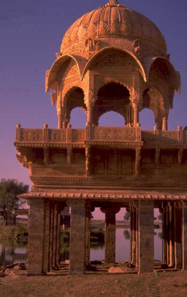 sukhadiya lake pavilion 1980s 1990s A4 Photo Print