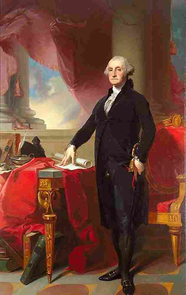 sully George Washington Art A4 Photo Print