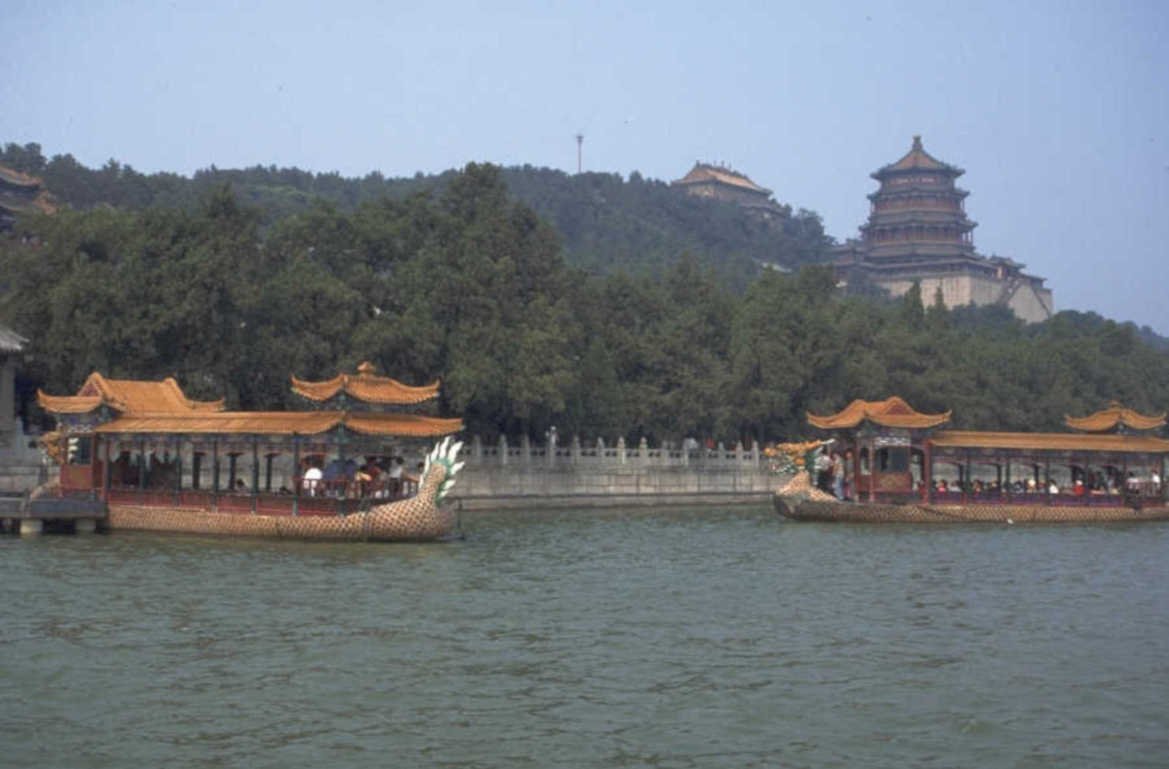 summer palace boats 1980s 1990s A4 Photo Print