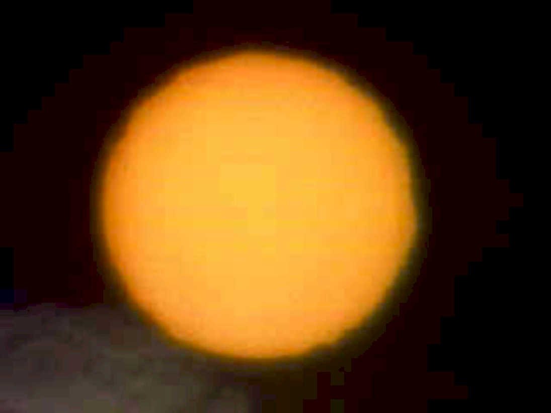 sunrise orangesun clouds1980s 1990s A4 Photo Print