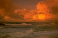 sunset beach golden 2 1980s 1990s A4 Photo Print