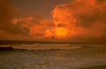 sunset beach helicopter 1 1980s 1990s A4 Photo Print