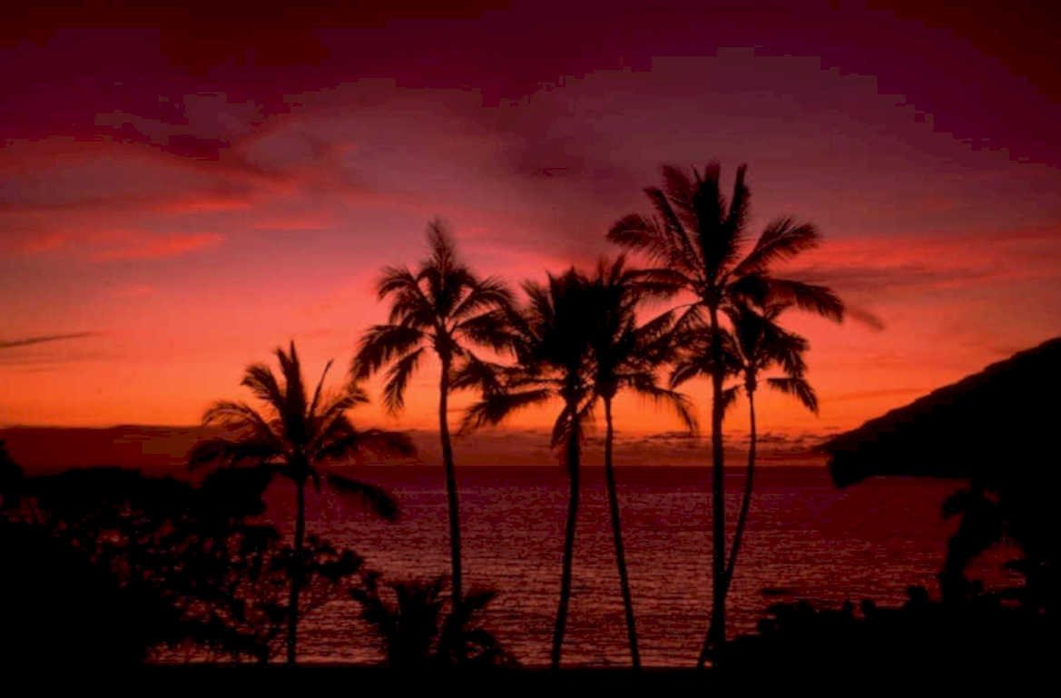 sunset beach maui 1980s 1990s A4 Photo Print