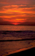 sunset beach ocean 1 1980s 1990s A4 Photo Print