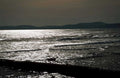 sunset beach reflection1980s 1990s A4 Photo Print