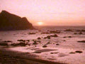 sunset beach rocks 11980s 1990s A4 Photo Print