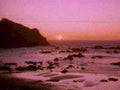 sunset beach rocks 21980s 1990s A4 Photo Print