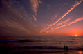 sunset beach silhouette 3 1980s 1990s A4 Photo Print 42