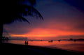 sunset beach silhouette 3 1980s 1990s A4 Photo Print 43