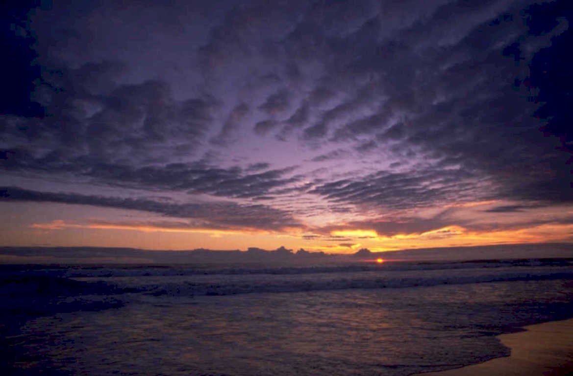 sunset beach sky 1 1980s 1990s A4 Photo Print 42