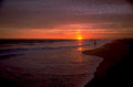 sunset beach waves 1980s 1990s A4 Photo Print