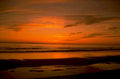 sunset beach waves 3 1980s 1990s A4 Photo Print
