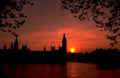 sunset big ben 1980s 1990s A4 Photo Print