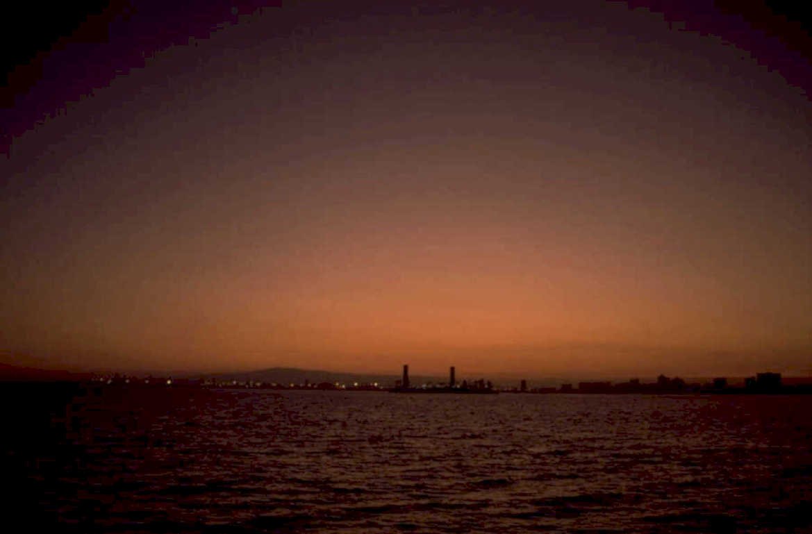 sunset cityscape sanfrancisco 1980s 1990s A4 Photo Print