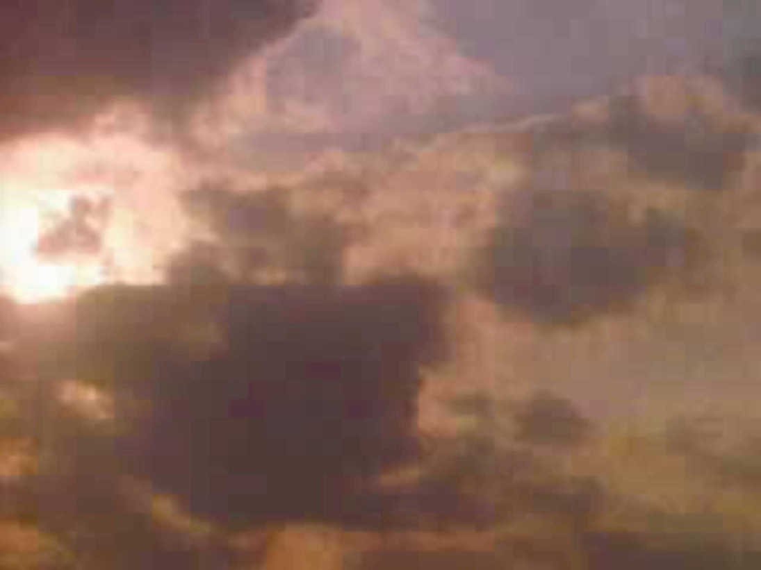 sunset clouds flare1980s 1990s A4 Photo Print