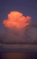 sunset clouds ocean 1980s 1990s A4 Photo Print