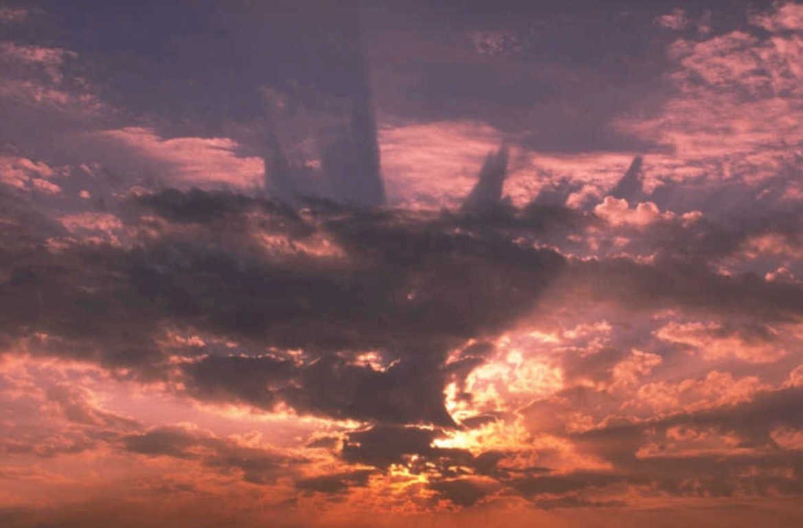 sunset clouds sky 1 1980s 1990s A4 Photo Print 43