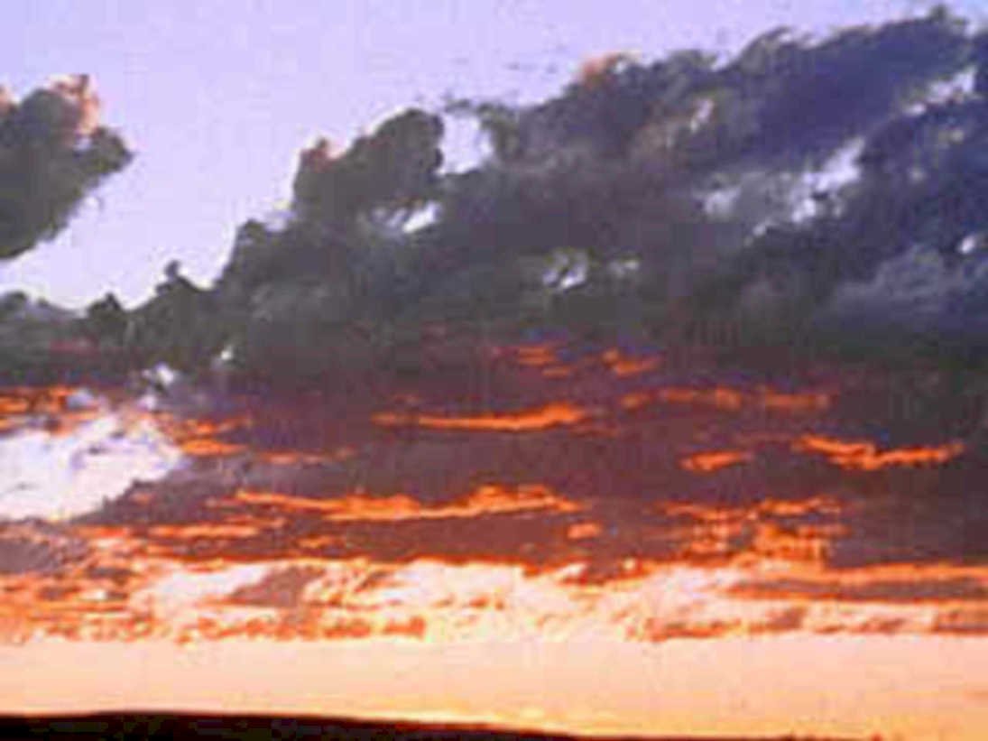 sunset clouds sky 21980s 1990s A4 Photo Print