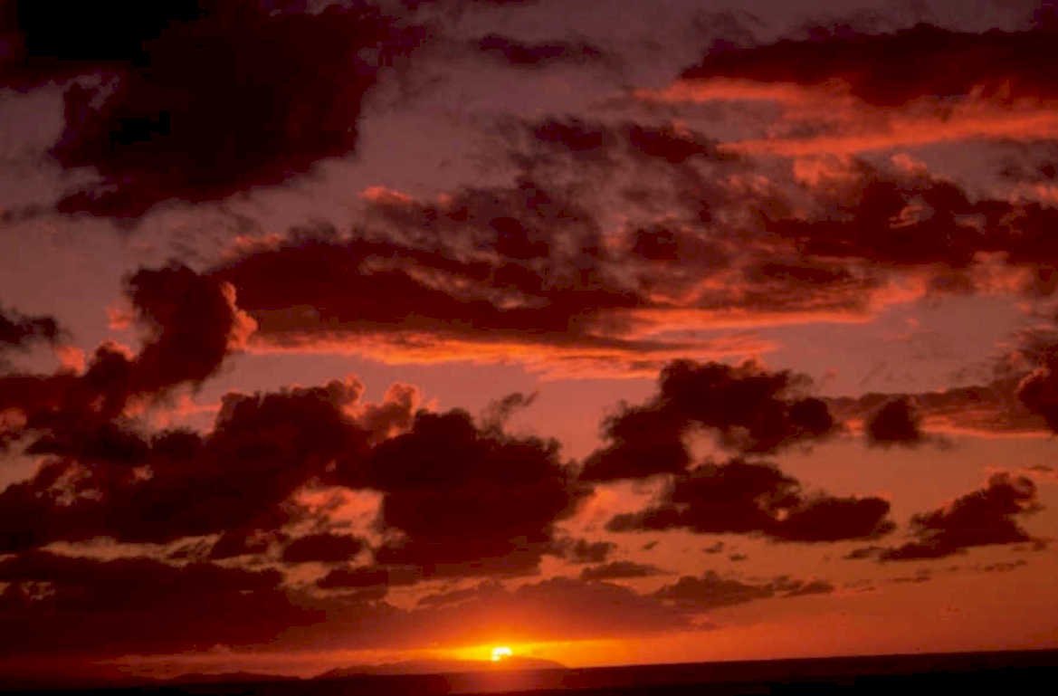 sunset clouds sky 3 1980s 1990s A4 Photo Print 42