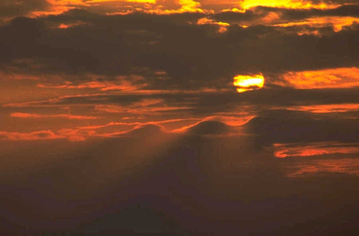 sunset clouds sky 3 1980s 1990s A4 Photo Print 43