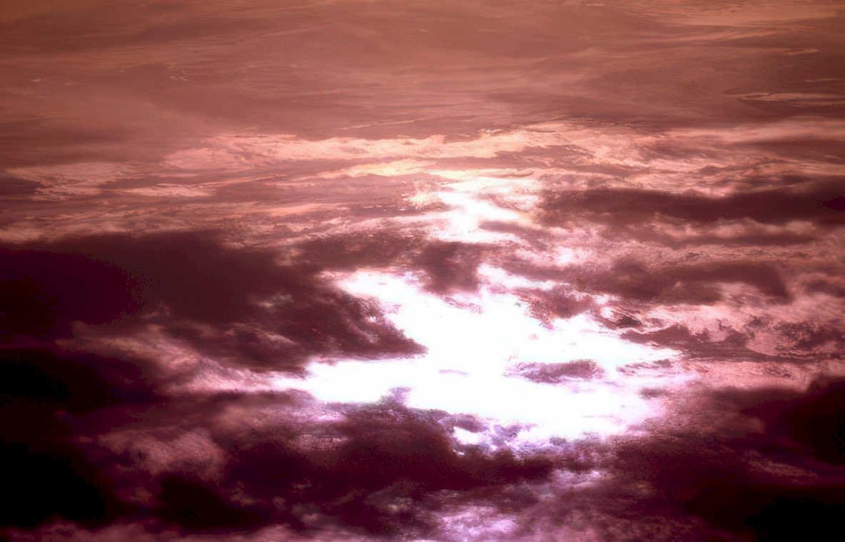 sunset clouds sky 3 Vintage A4 Photo Print