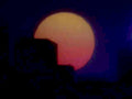 sunset desert eclipse1980s 1990s A4 Photo Print