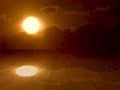 sunset desert golden1980s 1990s A4 Photo Print