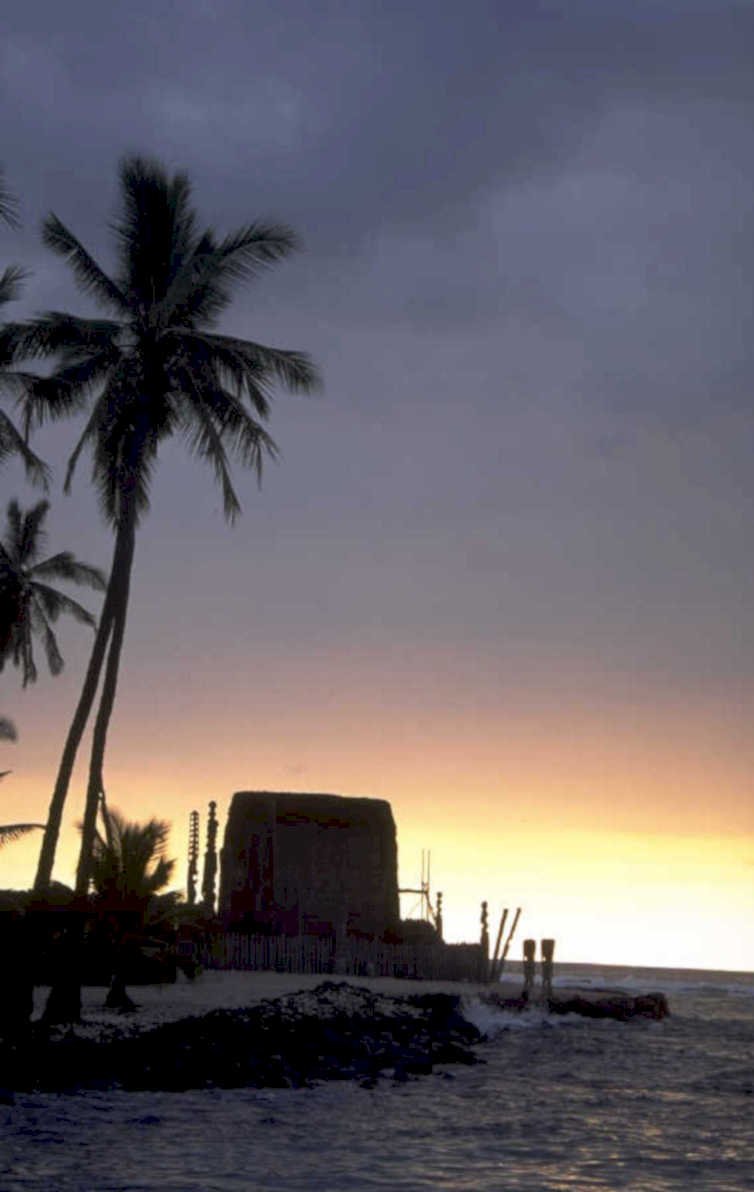 sunset hawaii coastline 1980s 1990s A4 Photo Print